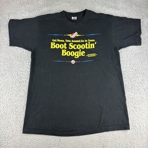 Vtg Brooks And Dunn Single Stitch T Shirt Boot Scootin Boogie Men's Size Lg USA